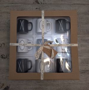Rae Dunn Tic Tac Toe Set - Coffee Mugs